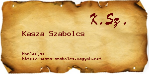 Kasza Szabolcs névjegykártya